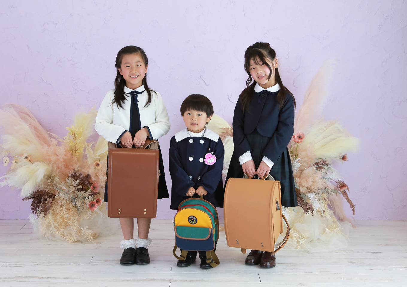 入学　入園　可愛い　兄弟　写真館　ランドセル　上越　アニーズスタジオ　フォトスタジオ　長岡